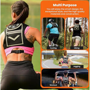 Running Mini Backpack Vest for Men Women Hi-Viz Gear Holds Phone & Valuables